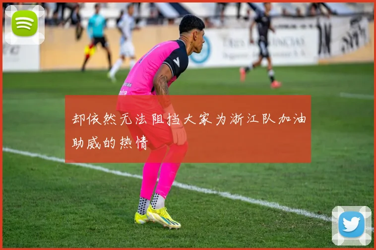 却依然无法阻挡大家为浙江队加油助威的热情